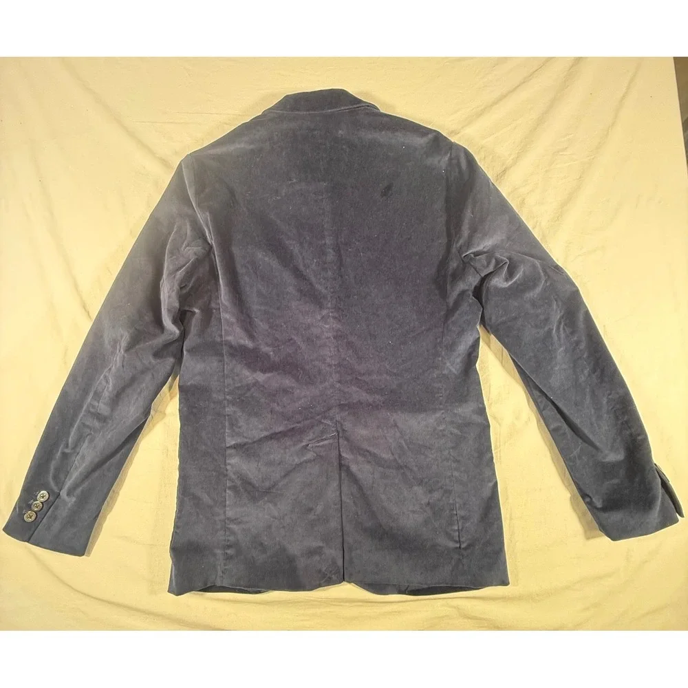 Houston White Blazer Mens Small Blue NEW Slim Velvet Texture NEW‎